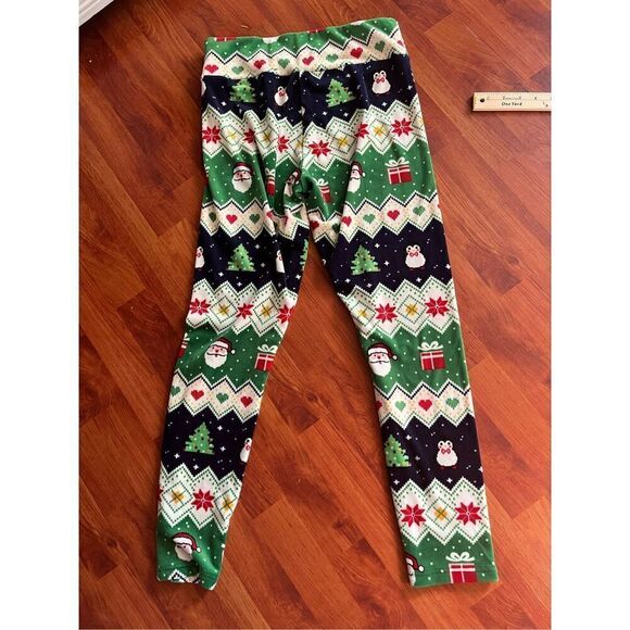 Christmas No Boundaries Juniors' Velour Leggings Size 11 - Picture 5 of 7
